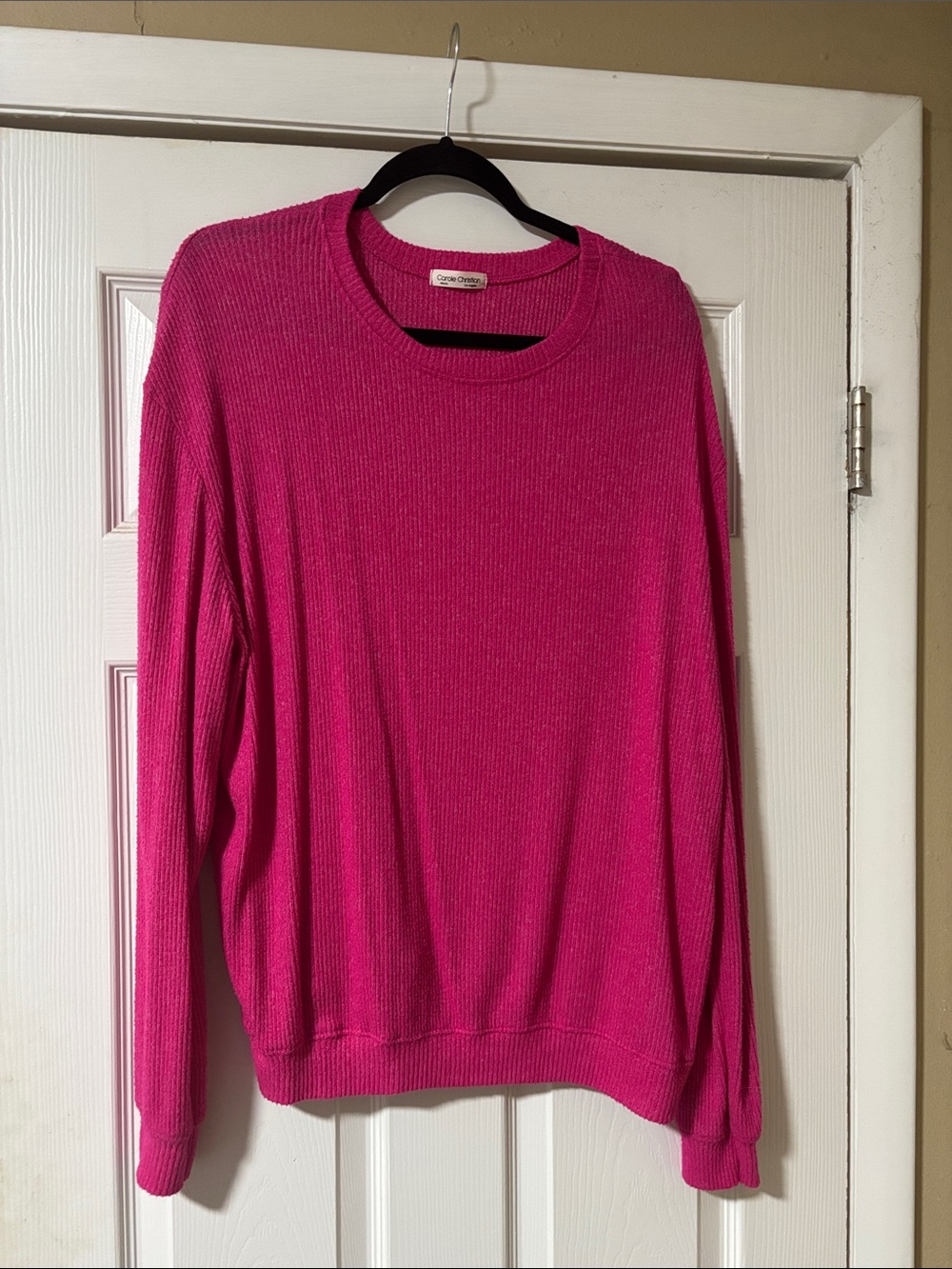 Women’s Hot Pink Crewneck Sweater